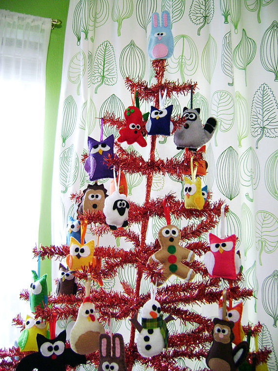 Squirrel Felt Ornament // By Red Marionette