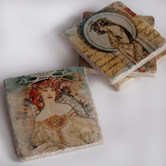 She Coasters // Set of 4