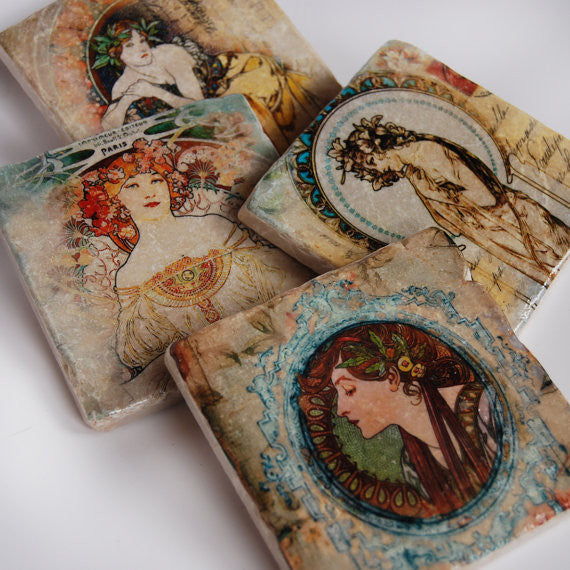She Coasters // Set of 4