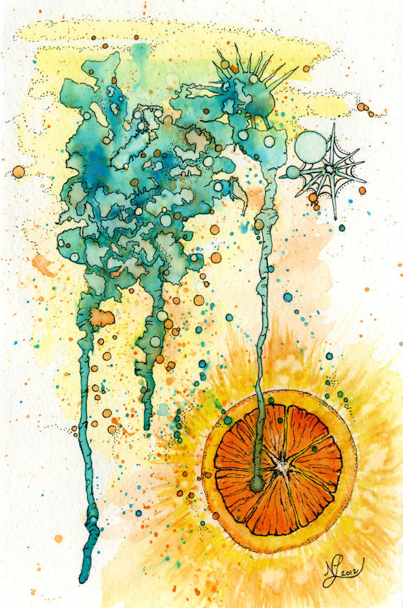 Citrus Print 11x14 // by Nikki Laxar Art