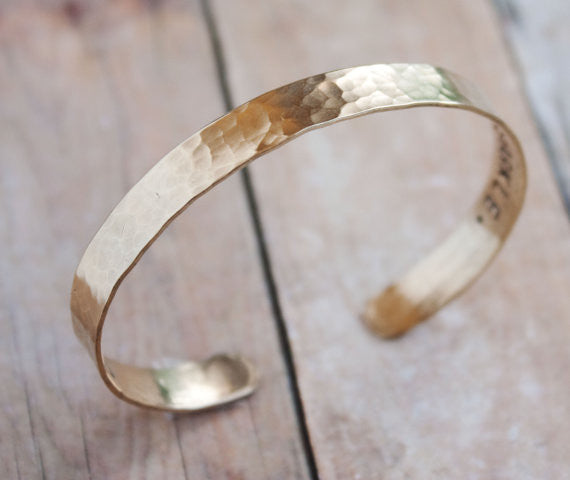 Don't Let Anyone Ever Dull Your Sparkle // Brass Cuff Bracelet
