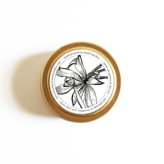 Cedarwood Vanilla Tin Travel Candle