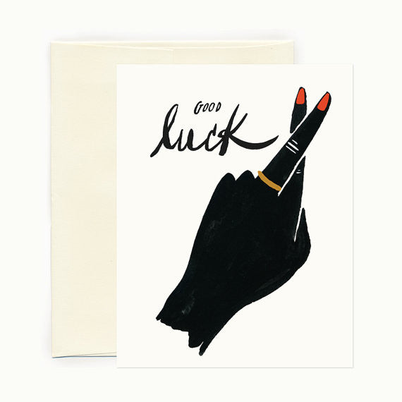 Fingers Crossed - Good Luck! Greeting Card