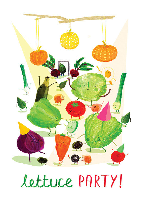 lettuce party 8x12 print