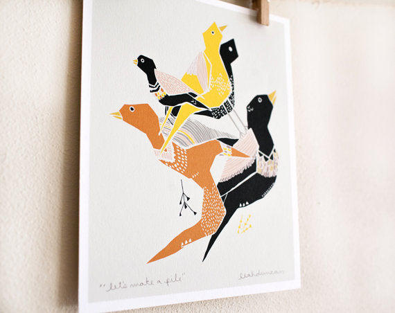 Let's Make a Pile Print 8x10