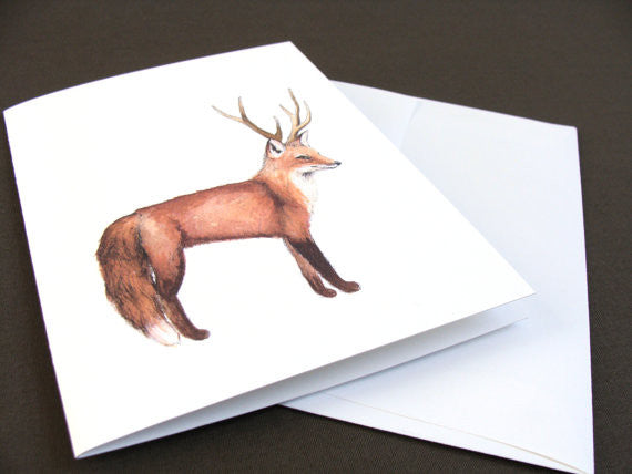 Disguised Fox - Greeting Card
