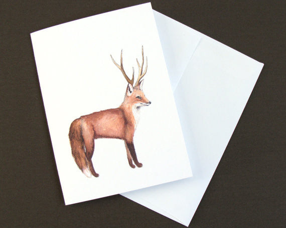 Disguised Fox - Greeting Card