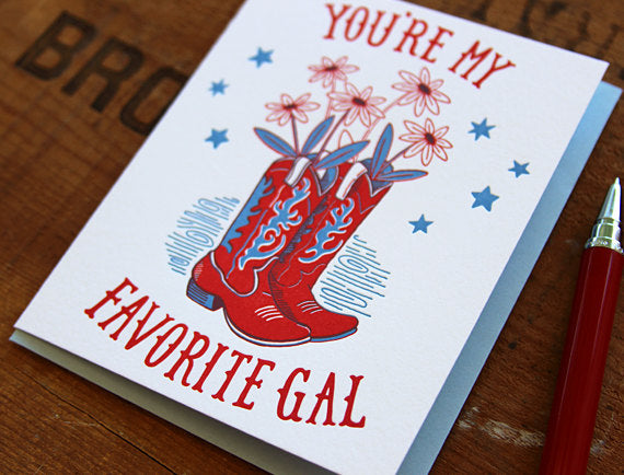 Favorite Gal Greeting Card
