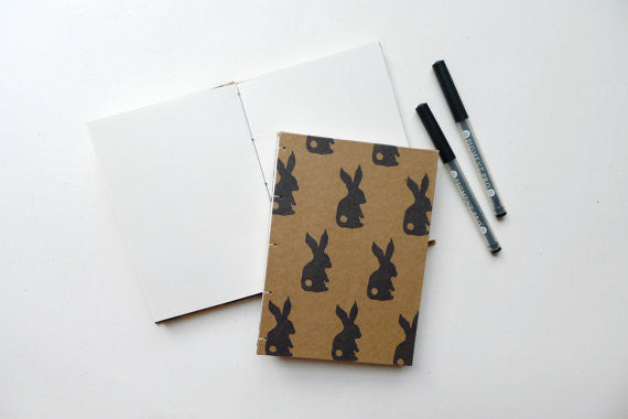 Bunny Coptic Notebook // by Middle Dune