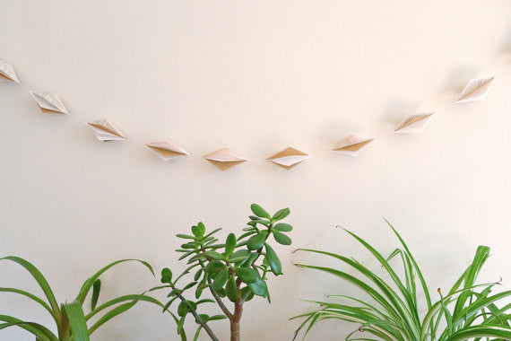 Recycled Book Garland