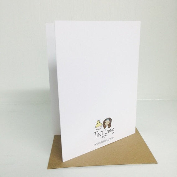 Moustache Gracias Greeting Card