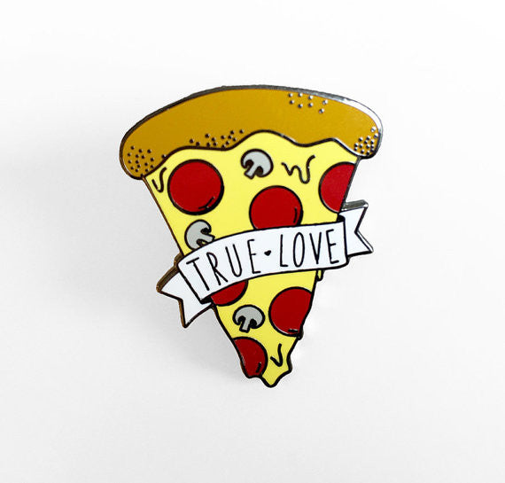 True Love Pizza Pin