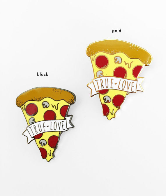 True Love Pizza Pin