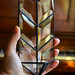 Beveled Glass Air Plant Holder/Single Shelf