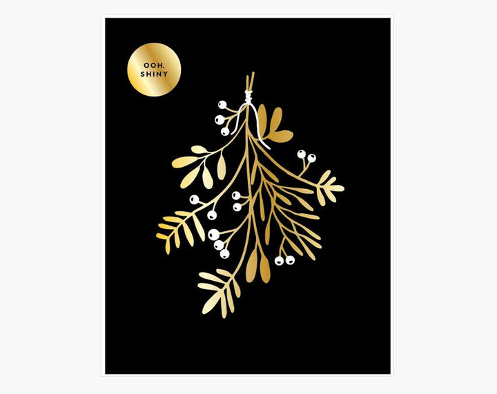 Sprigs & Berries Gold Foil 8x10 Print