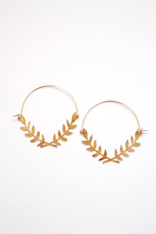 Lauren Wreath Hoop Earrings