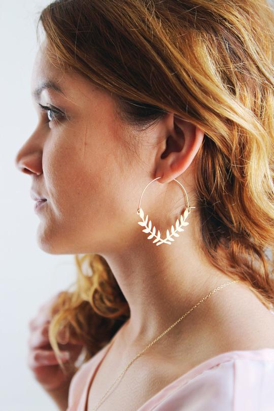 Lauren Wreath Hoop Earrings