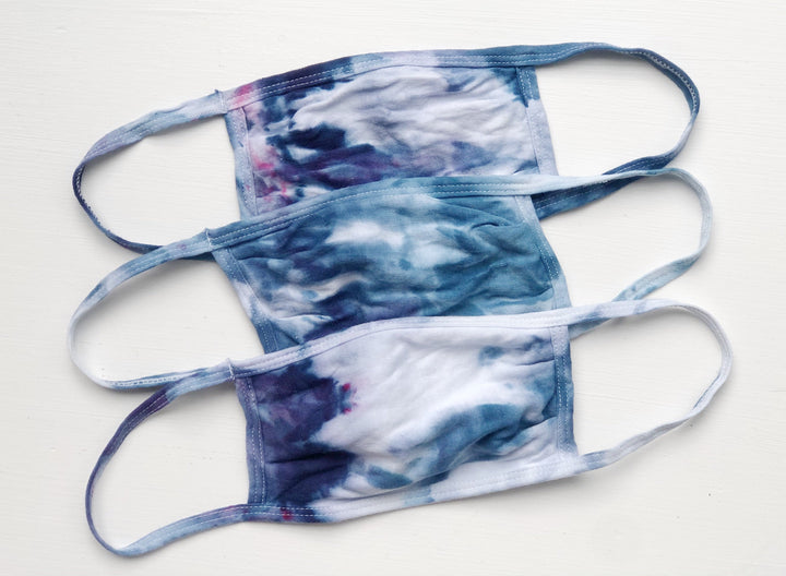 Tie Dyed Cotton Masks - Assorted Colors
