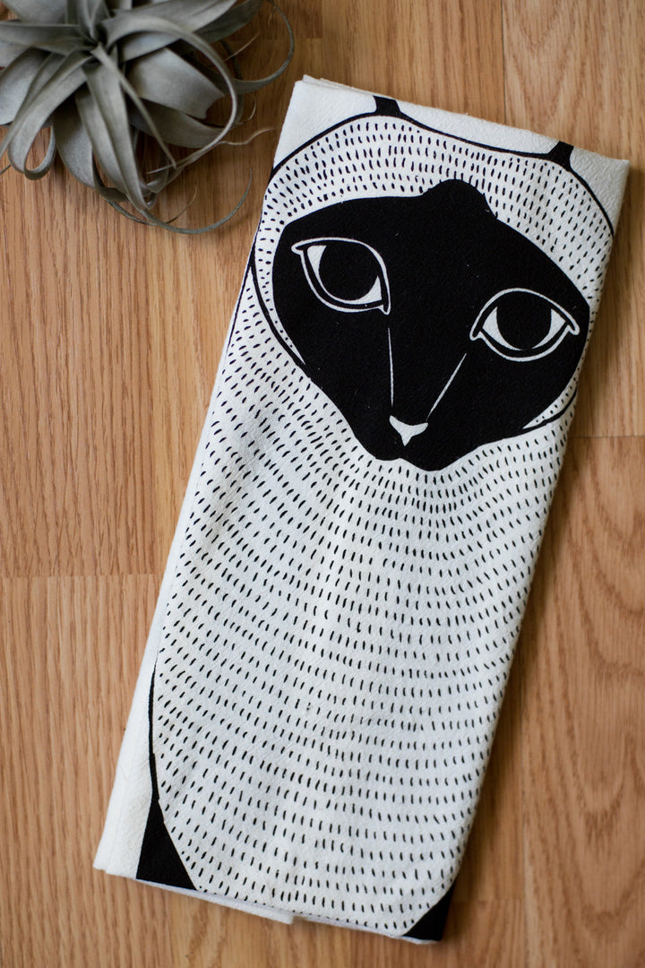 Siamese Cat Tea Towel
