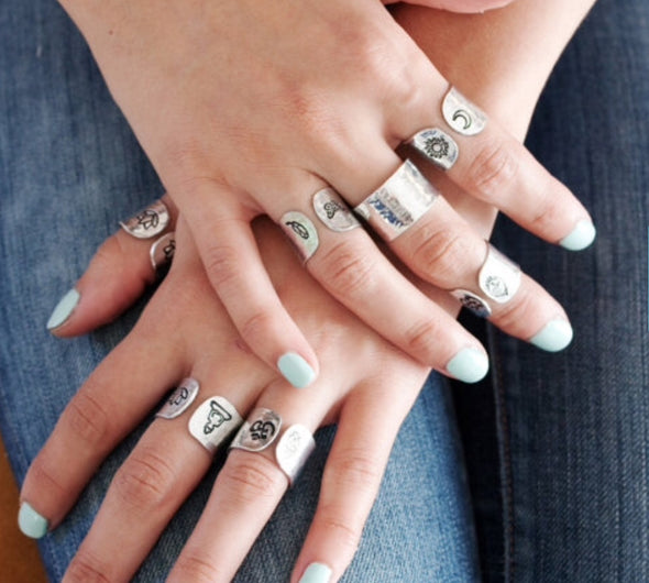 Be Here Now // Aluminum Cuff Ring