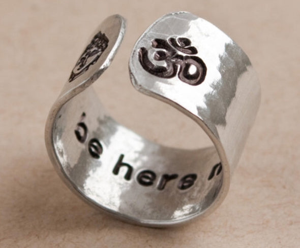 Be Here Now // Aluminum Cuff Ring