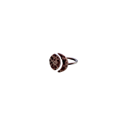 Moon Ring in Sterling Silver