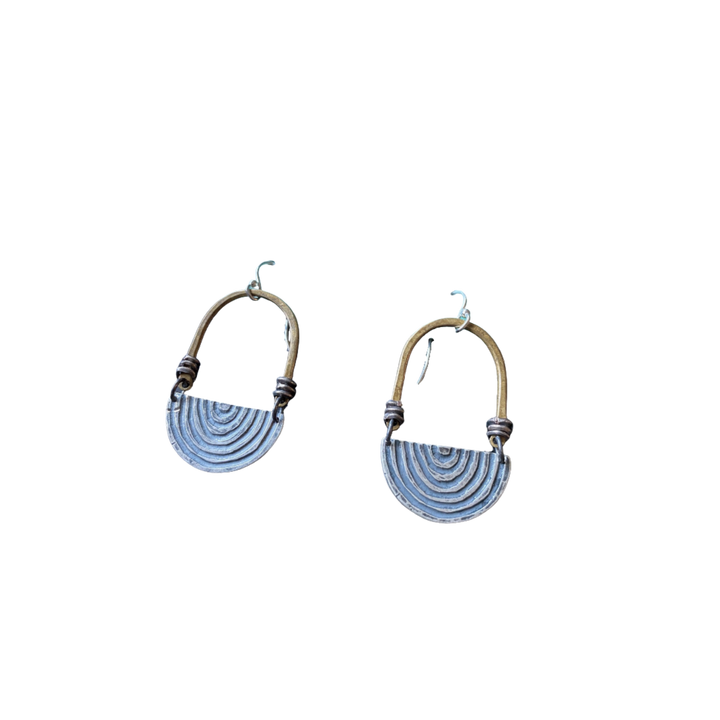 "Serene" Earrings with Rainbow