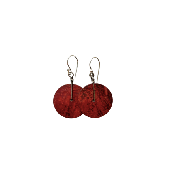Copper Disks Earrings - Small
