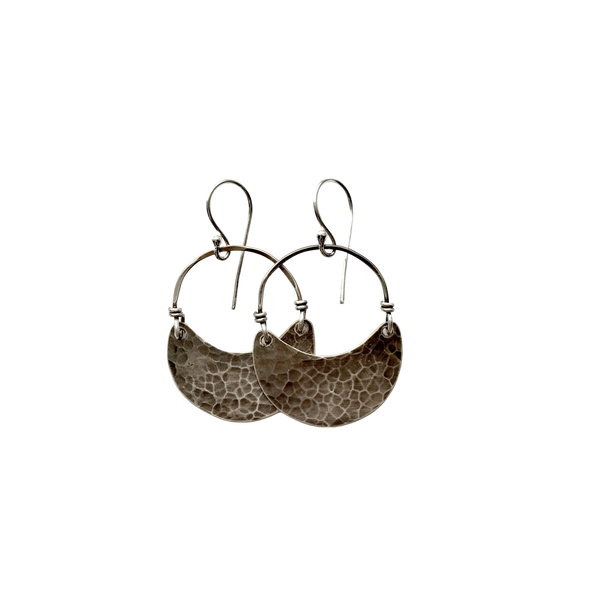 Silver Crescents Earrings - Small