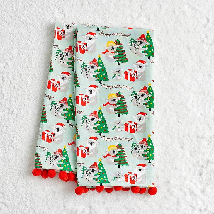 Happy Koala-Days Tea Towel - Set of 2