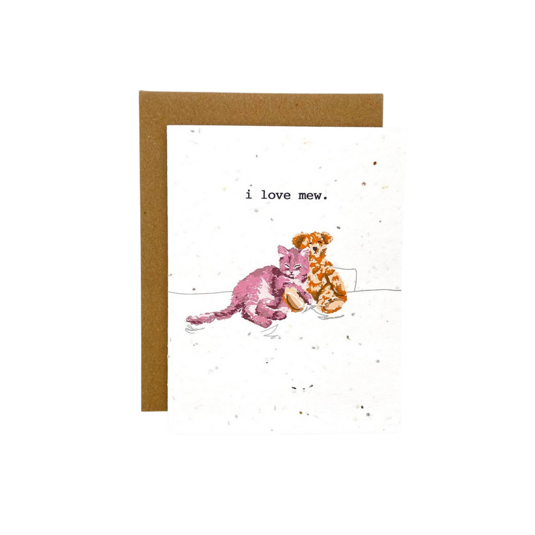 I Love Mew Seed Paper Card