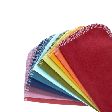 Reusable Cloth Wipes - Earthy Rainbow