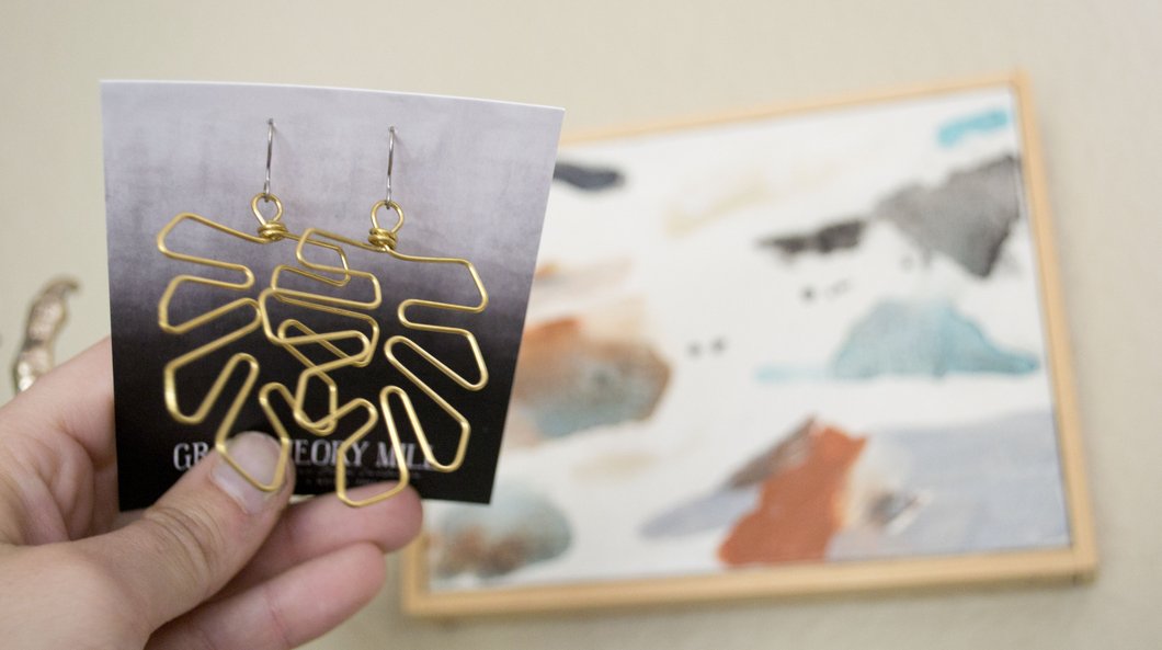 Monstera Leaf Dangle Earrings