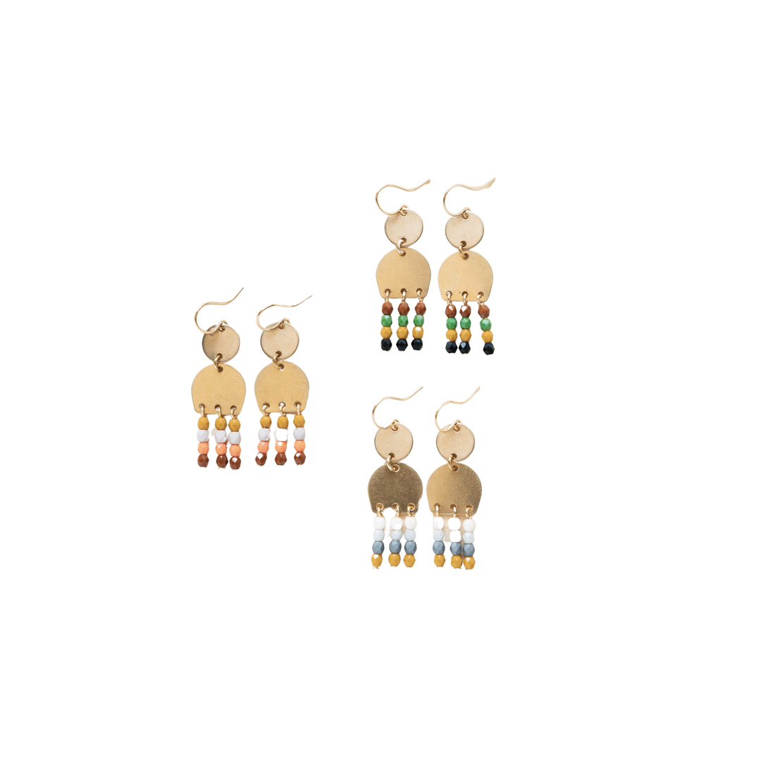 Brass Dangle Earrings