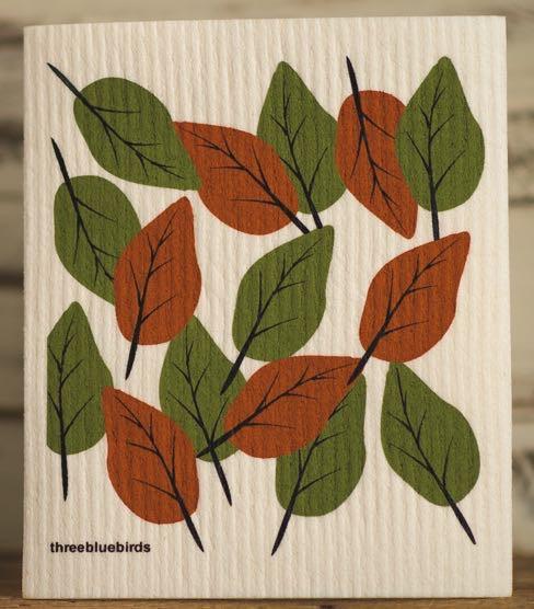 Autumn Leaves Swedish Dishcloth