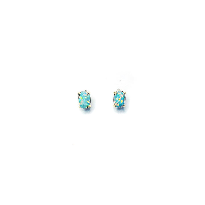 Opal Stud Earrings