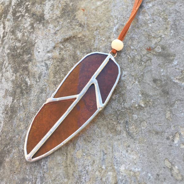 Small Stained Glass Feather