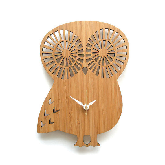 Modern Owl Clock