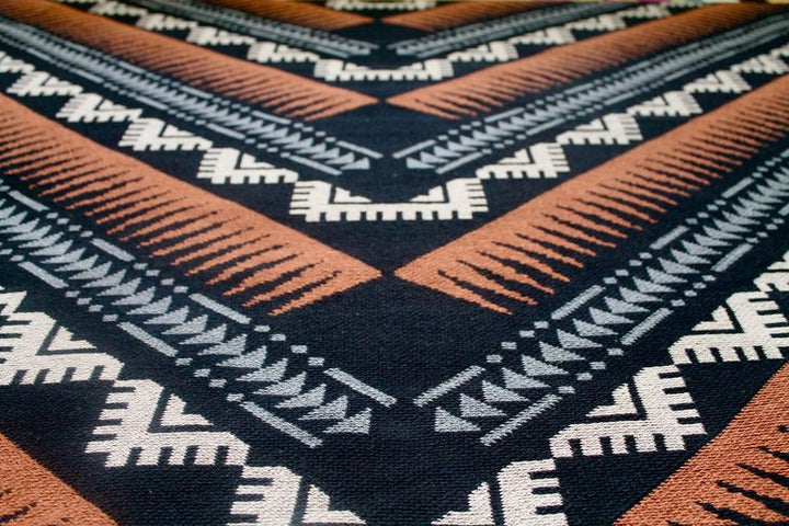 Phoenix Black/Cinnamon/Mushroom Throw