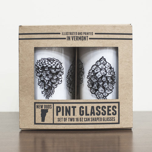 Glass Can - Pinecone