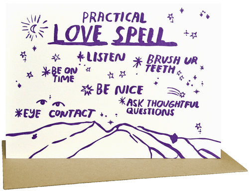 Practical Love Spell Greeting Card