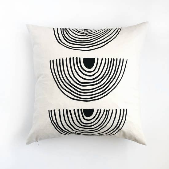 Rainbow Roads Organic Cotton Pillow