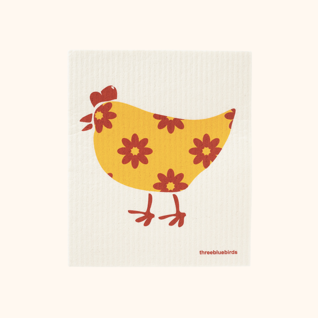 Gerti the Hen Swedish Dishcloth