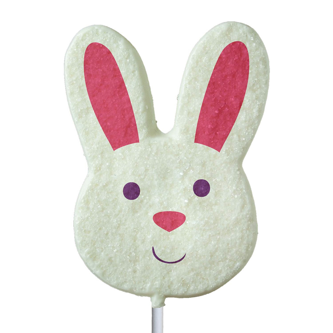 Sanded Bunny Face Lollipops