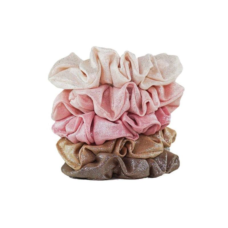 Metallic Scrunchies - Blush and Mauve