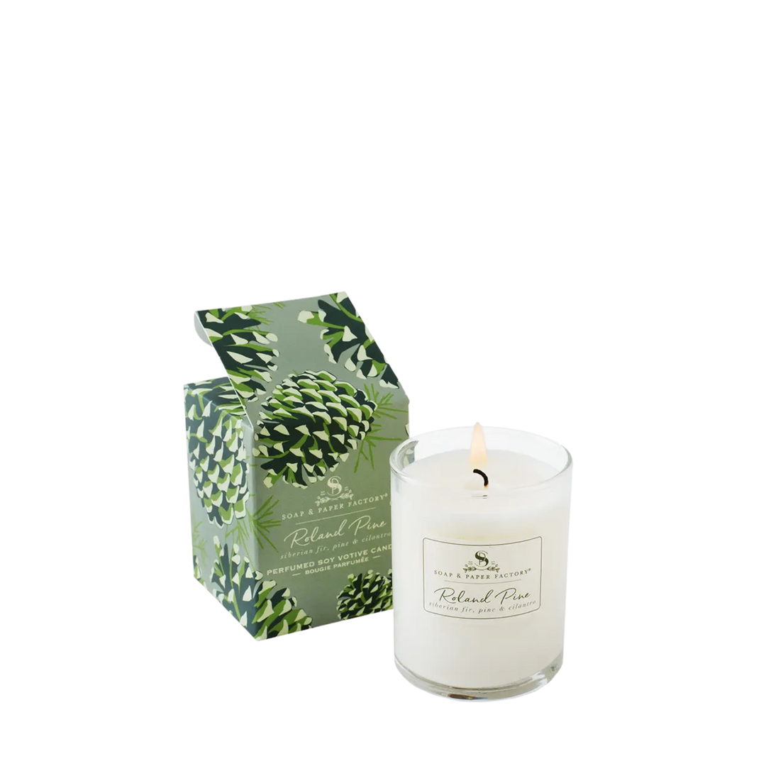 Roland Pine Small Votive Soy Candle