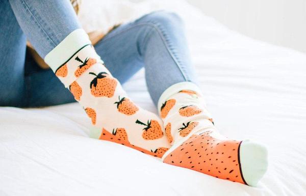 Strawberry Fields Crew Socks
