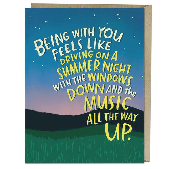 Summer Night Love card
