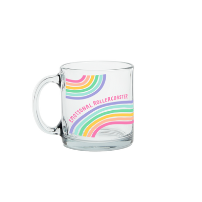 Emotional Rollercoaster Glass Mug