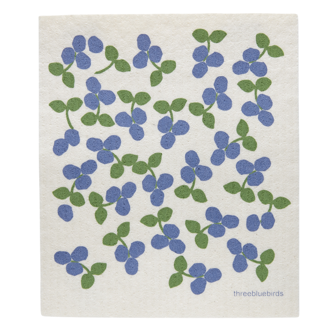 Blueberries Swedish Dishcloth